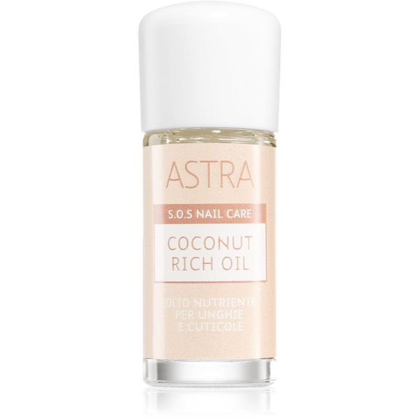 Astra Make-up Astra Make-up S.O.S Nail Care Coconut Rich Oil kokosovo olje za nohte in obnohtno kožo 12 ml