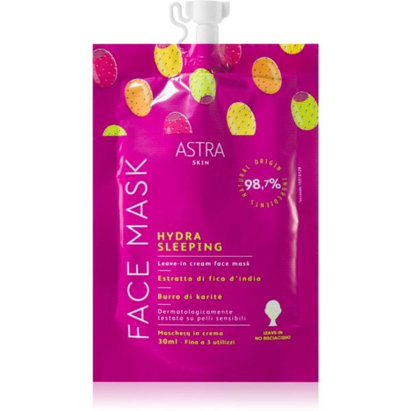 Astra Make-up Astra Make-up Skin nočna maska za obraz za prehrano in hidracijo 30 ml
