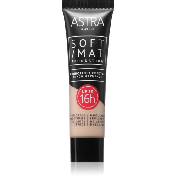 Astra Make-up Astra Make-up Soft Mat Foundation lahki tekoči puder odtenek 001 cloud 30 ml
