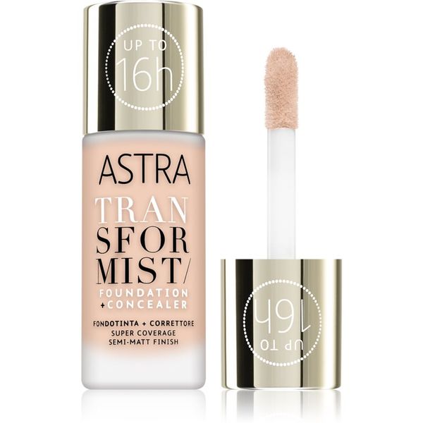 Astra Make-up Astra Make-up Transformist dolgoobstojen tekoči puder odtenek 001N Alabaster 18 ml