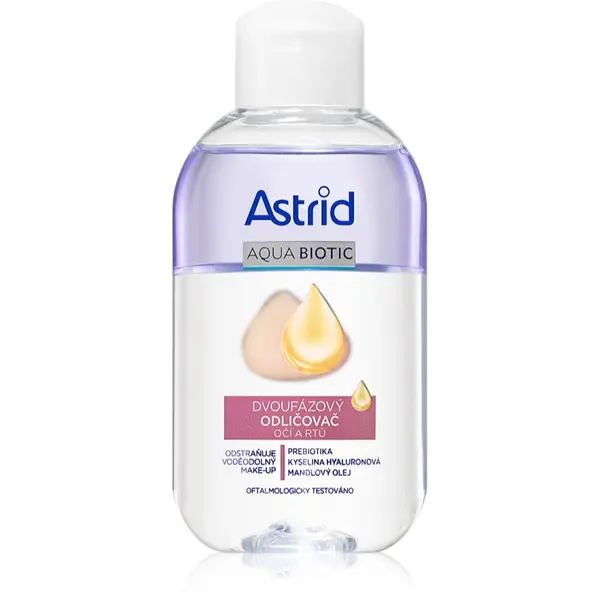 Astrid Astrid Aqua Biotic dvofazni odstranjevalec ličil za oči in ustnice 125 ml