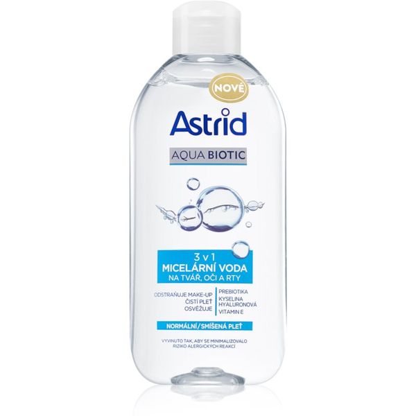 Astrid Astrid Aqua Biotic micelarna voda 3v1 za normalno do mešano kožo 400 ml