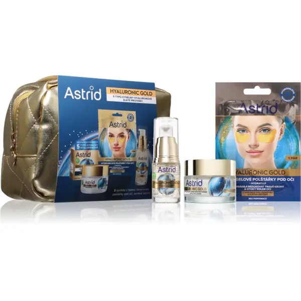 Astrid Astrid Hyaluronic Gold darilni set za popolno polt