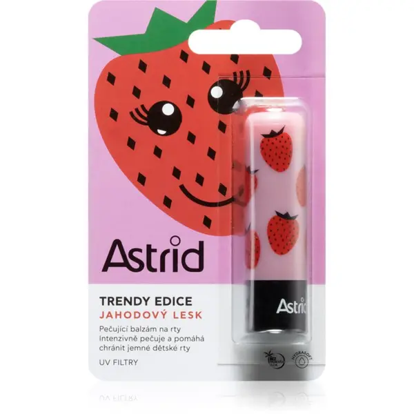 Astrid Astrid Lip Care balzam za ustnice z jagodnim okusom za otroke 4.8 g