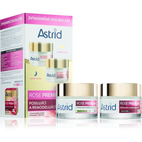 Astrid Astrid Rose Premium preoblikovalna krema za dan in noč za ženske Duopack D+N 2x50 ml