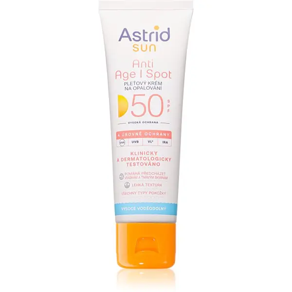 Astrid Astrid Sun krema za obraz za sončenje proti staranju kože SPF 50 50 ml