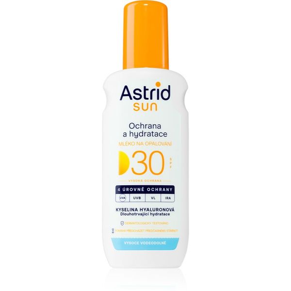 Astrid Astrid Sun losjon za sončenje v pršilu SPF 30 z visoko UV zaščito 200 ml