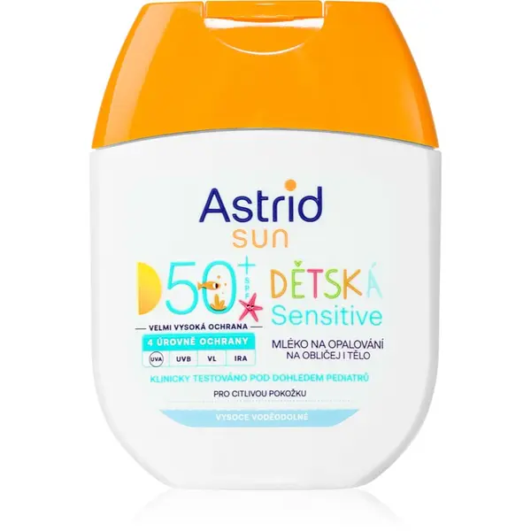 Astrid Astrid Sun mleko za otroke za sončenje SPF 50+ 60 ml