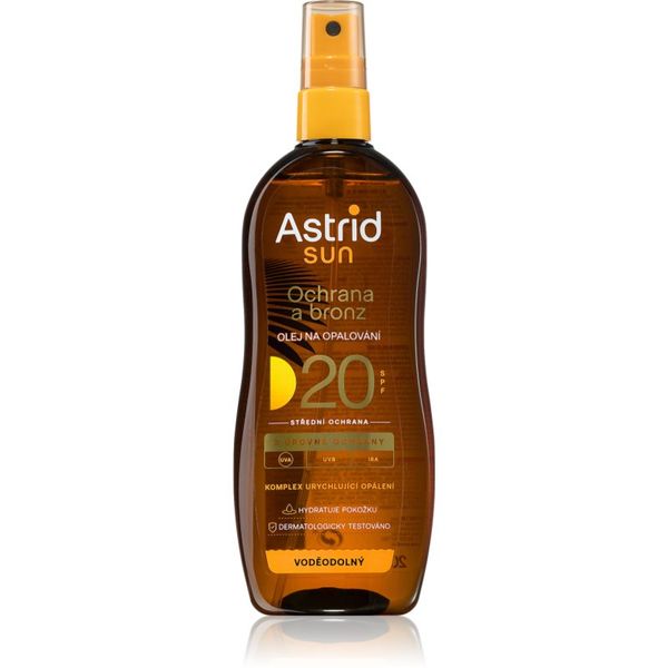 Astrid Astrid Sun olje za sončenje za intenzivno porjavelost SPF 20 200 ml