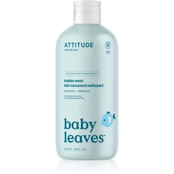 Attitude Attitude Baby Leaves Bubble Wash pena za kopel za otroke od rojstva 473 ml