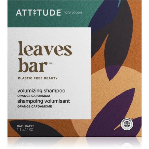 Attitude Attitude Leaves Bar Orange Cardamon trdi šampon za volumen 113 g