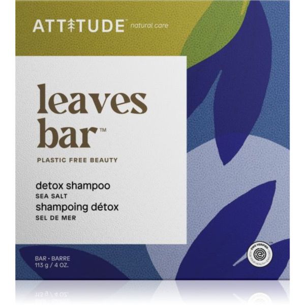 Attitude Attitude Leaves Bar Sea Salt trdi šampon z razstrupljevalnim učinkom 113 g