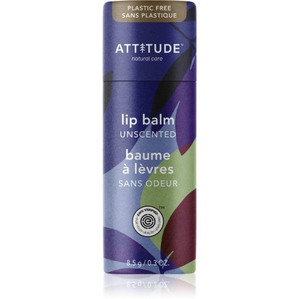Attitude Attitude Lip Balm Unscented naravni balzam za ustnice 8.5 g