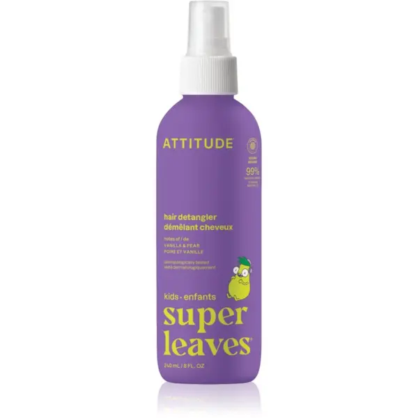 Attitude Attitude Little Leaves Kids pršilo za lažje česanje las za otroke Vanilla & Pear 240 ml