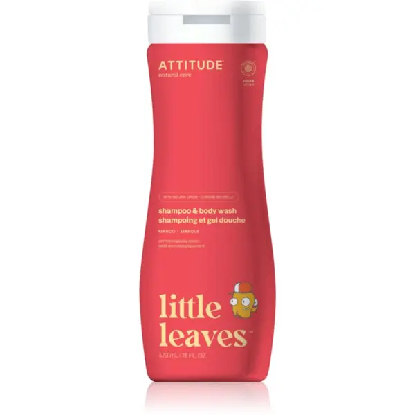 Attitude Attitude Little Leaves Mango otroški gel za umivanje in šampon 473 ml