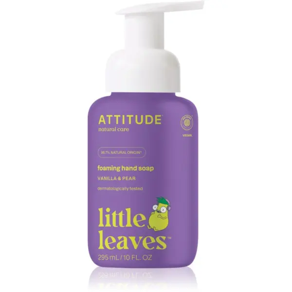 Attitude Attitude Little Leaves Vanilla & Pear tekoče milo za roke za otroke 295 ml