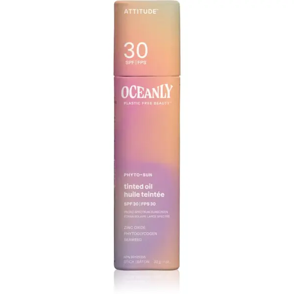 Attitude Attitude Oceanly Plastic Free Beauty hranilno olje za poenotenje tona kože SPF 30 30 g