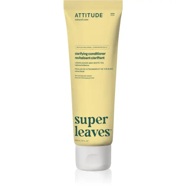Attitude Attitude Super Leaves Brightening Conditioner naravni balzam s hranilnim učinkom Citrus Leaves and White Tea 240 ml