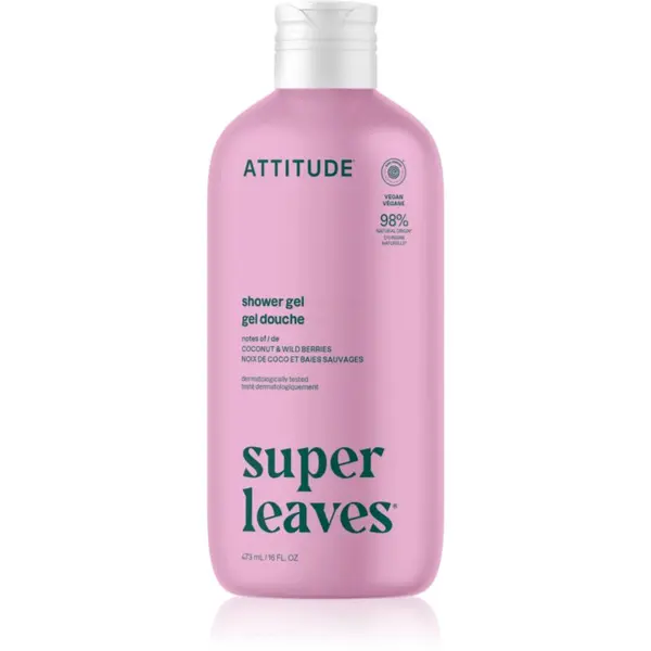 Attitude Attitude Super Leaves Coconut & Wild Berries gel za prhanje 473 ml
