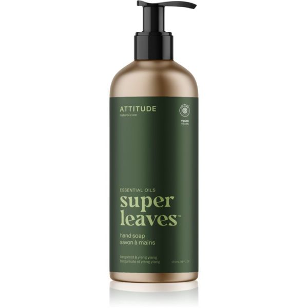 Attitude Attitude Super Leaves Essentials naravno milo za roke Bergamot & Ylang Ylang 473 ml