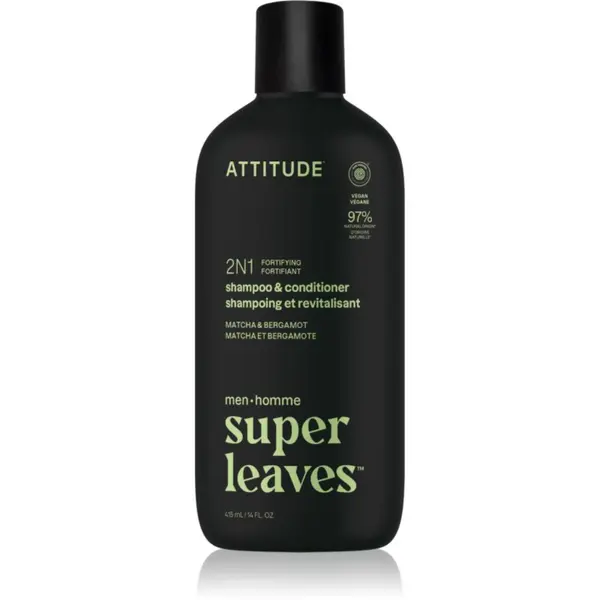Attitude Attitude Super Leaves Matcha & Bergamot šampon in balzam 2 v 1 za moške 415 ml