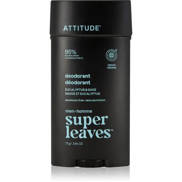 Attitude Attitude Super Leaves Men Deodorant dezodorant za moške Eucalyptus & Sage 75 g