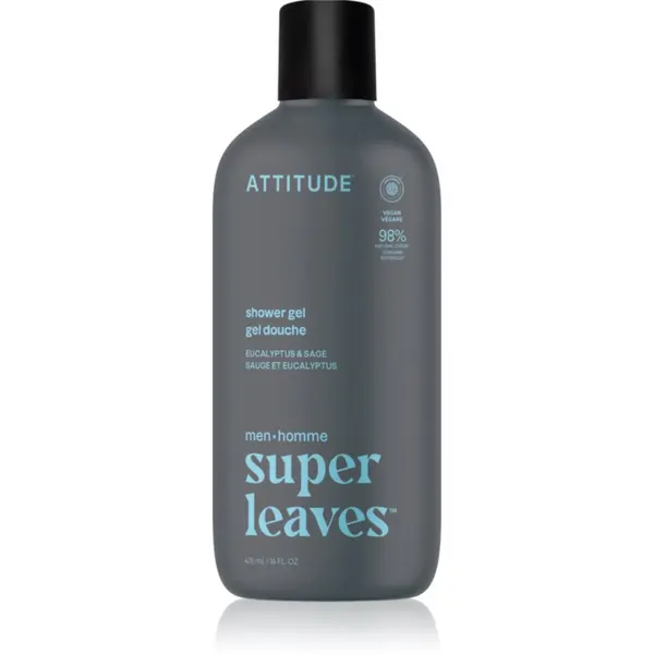 Attitude Attitude Super Leaves Men Shower Gel gel za prhanje za moške Eucalyptus & Sage 415 ml
