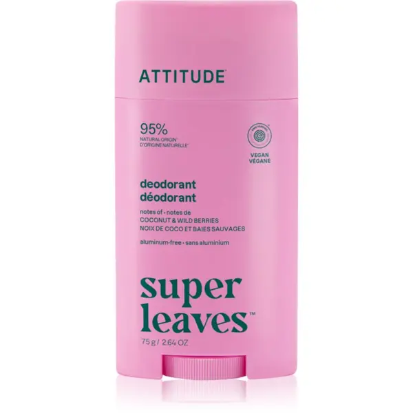 Attitude Attitude Super Leaves Natural Deodorant dezodorant Coconut and Wild Berries 75 g