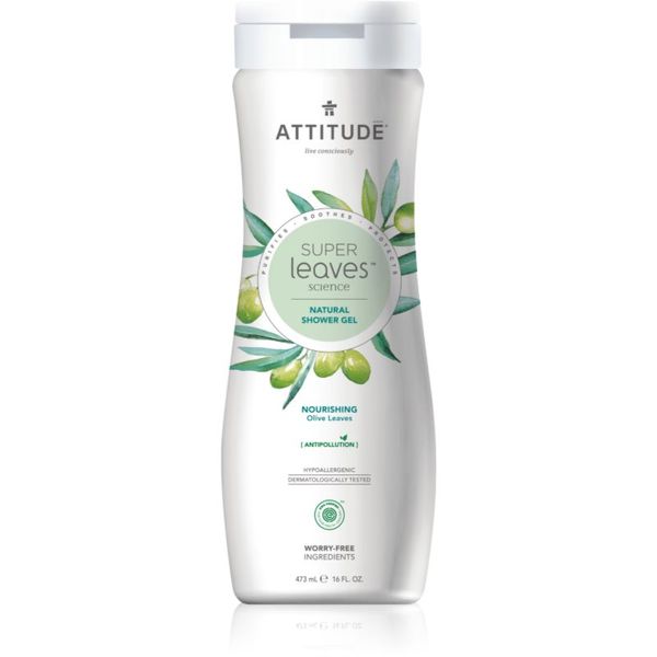 Attitude Attitude Super Leaves Olive naravni gel za prhanje z vlažilnim učinkom 473 ml