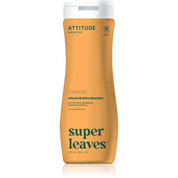 Attitude Attitude Super Leaves Volume & Shine naravni šampon z razstrupljevalnim učinkom 473 ml