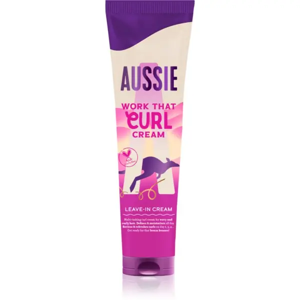 Aussie Aussie Bouncy Curls Work That Curl krema brez spiranja za valovite in kodraste lase 160 ml