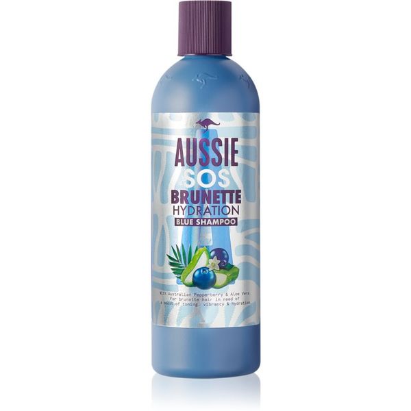 Aussie Aussie Brunette Blue Shampoo vlažilni šampon za temne lase 290 ml