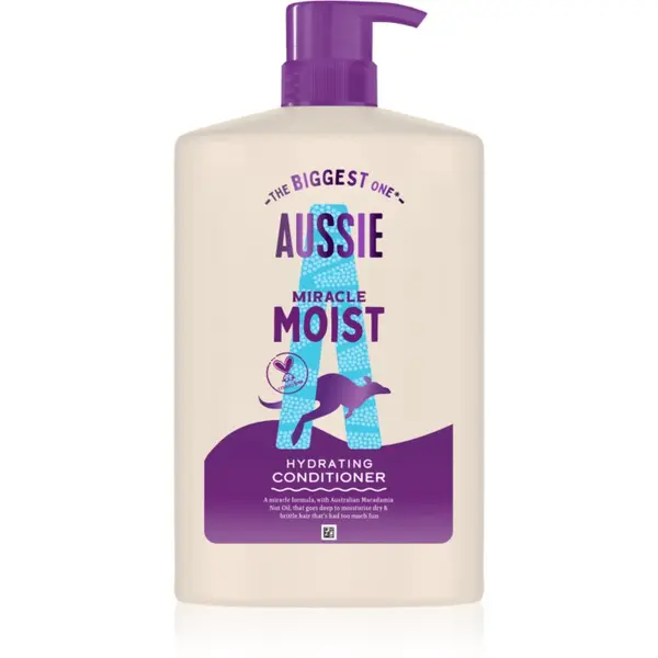 Aussie Aussie Miracle Moist vlažilni balzam za suhe in poškodovane lase 1000 ml