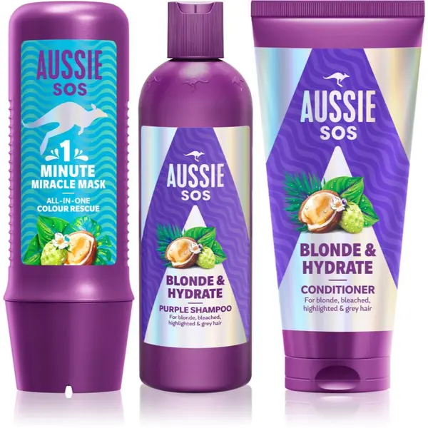 Aussie Aussie SOS Blonde & Hydrate set za blond lase