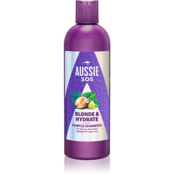 Aussie Aussie SOS Blonde Hydrate vijoličen toniran šampon za blond lase 300 ml