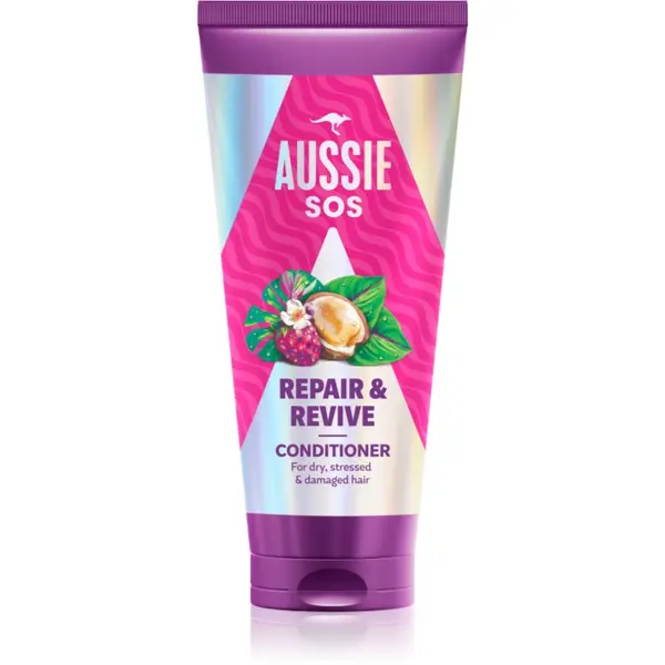 Aussie Aussie SOS Repair & Revive hranilni balzam za obremenjene lase in lasišče 200 ml