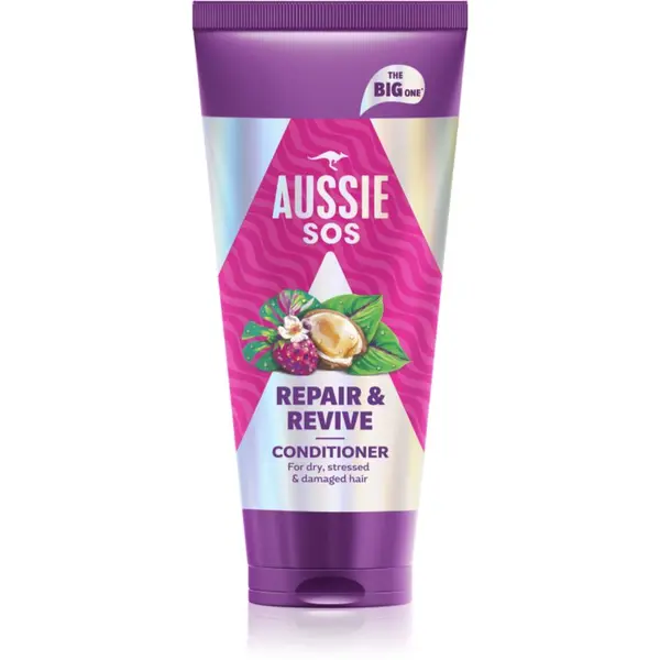 Aussie Aussie SOS Repair & Revive hranilni balzam za obremenjene lase in lasišče 350 ml
