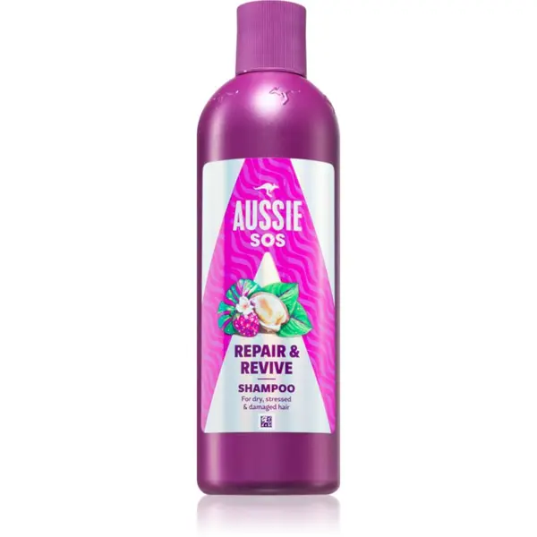 Aussie Aussie SOS Repair & Revive hranilni šampon za obremenjene lase in lasišče 300 ml