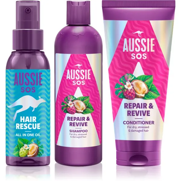 Aussie Aussie SOS Set set za obremenjene lase in lasišče