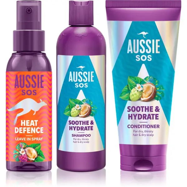 Aussie Aussie SOS Sooth & Hydrate intenzivni vlažilni set za lase