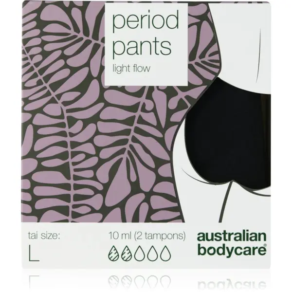 Australian Bodycare Australian Bodycare Period Pants menstrualne hlačke za šibko menstruacijo velikost L 1 kos