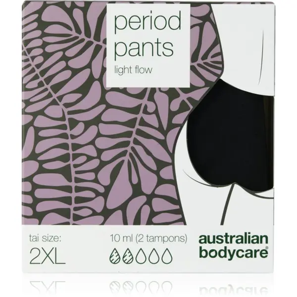 Australian Bodycare Australian Bodycare Period Pants menstrualne hlačke za šibko menstruacijo velikost XXL 1 kos