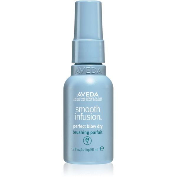 Aveda Aveda Smooth Infusion™ Perfect Blow Dry gladilno pršilo za sušenje s sušilcem proti krepastim lasem 50 ml