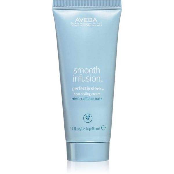 Aveda Aveda Smooth Infusion™ Perfectly Sleek™ Heat Styling Cream termo zaščitna krema za gladitev neobvladljivih las proti krepastim lasem 40 ml