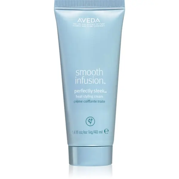 Aveda Aveda Smooth Infusion™ Perfectly Sleek™ Heat Styling Cream termo zaščitna krema za gladitev neobvladljivih las proti krepastim lasem 40 ml