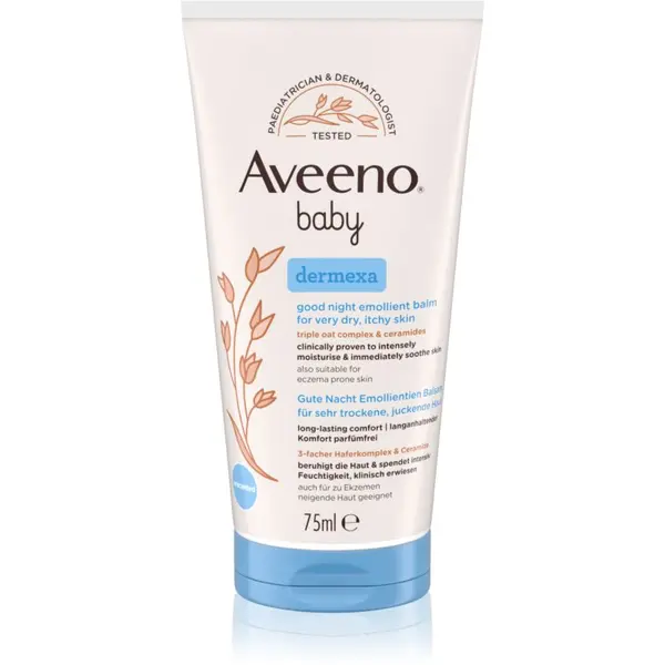 Aveeno Aveeno Baby Dermexa Emolientni balzam za lahko noč 75 ml