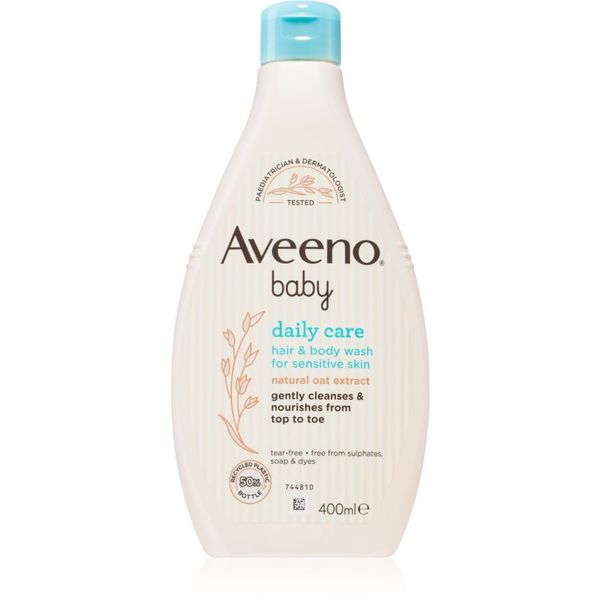 Aveeno Aveeno Baby Hair&Body Wash otroški šampon za lase in telo 400 ml