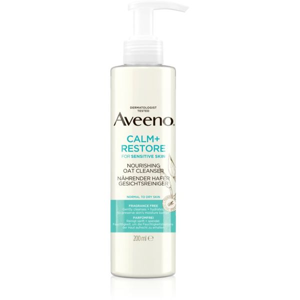 Aveeno Aveeno Calm + Restore čistilni gel za obraz za občutljivo kožo 200 ml