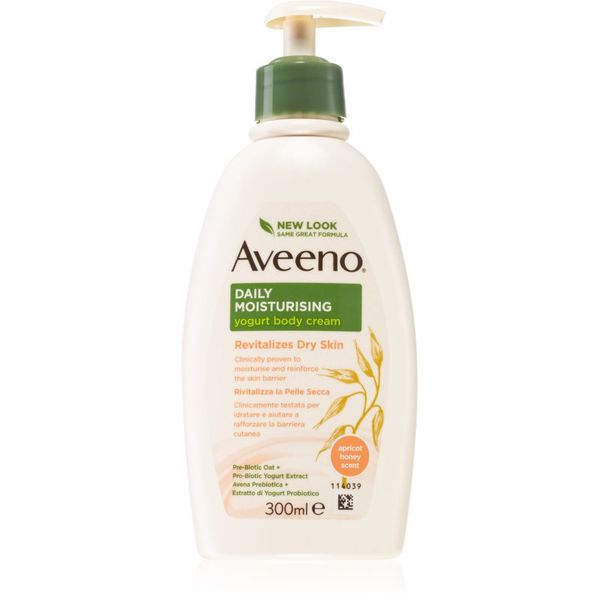 Aveeno Aveeno Daily Moisturising Yoghurt body cream hranilni losjon za telo Apricot & Yoghurt 300 ml