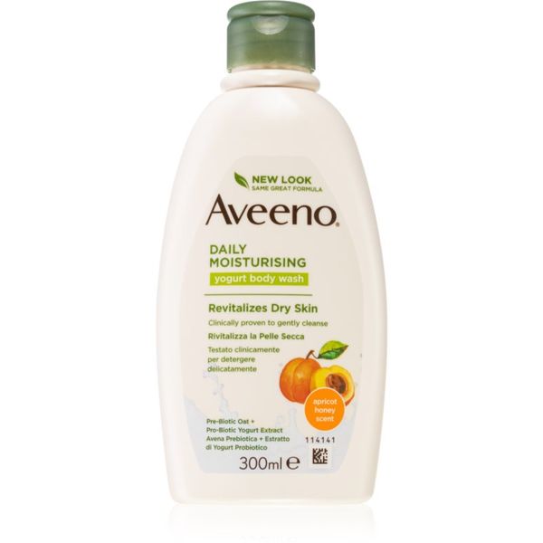 Aveeno Aveeno Daily Moisturising Yoghurt body wash hranilni gel za prhanje Apricot & Yoghurt 300 ml